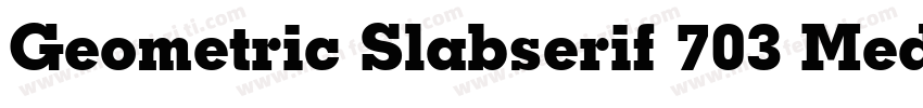 Geometric Slabserif 703 Medium字体转换